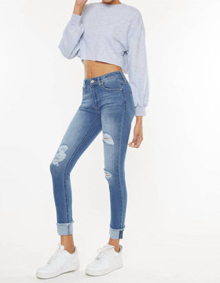 Kancan - Jeans skinny Gemma de cintura média e tornozelo