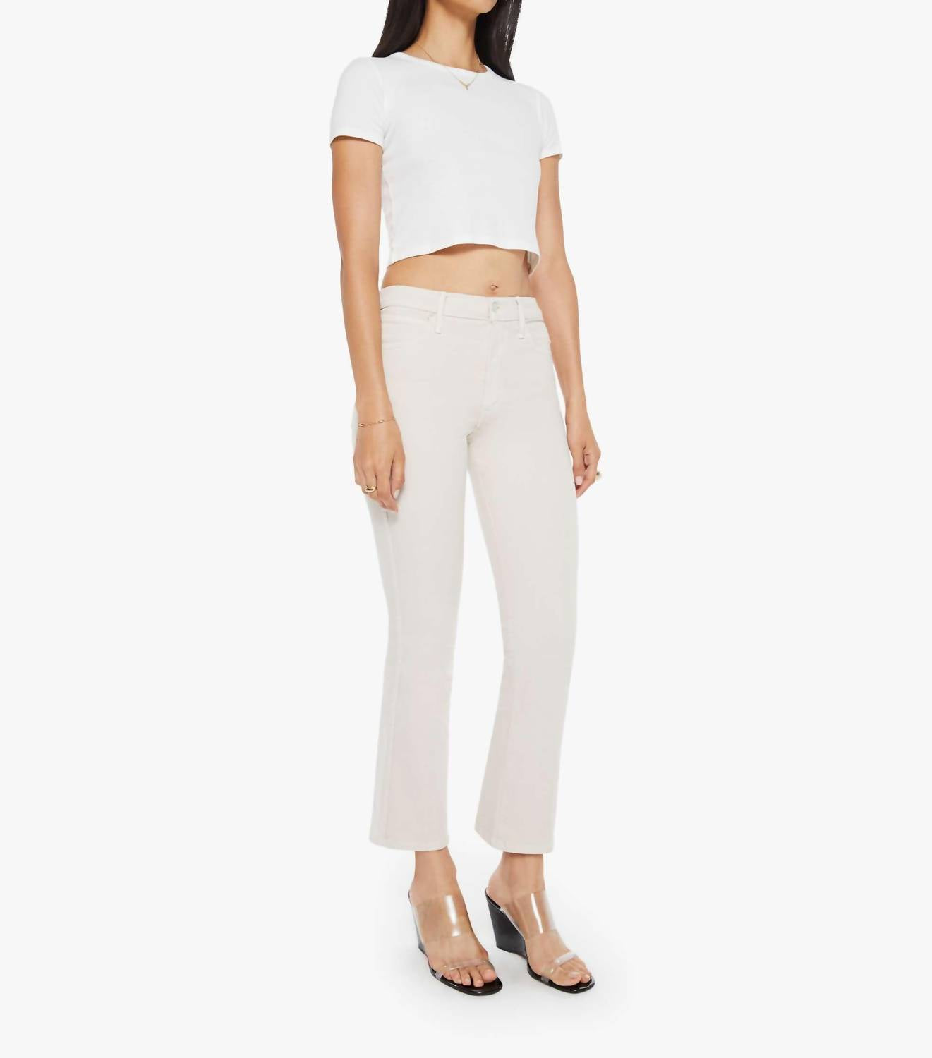 Mother - Mid Rise Smokin' Double Flood Jeans