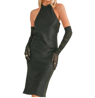 Sage The Label - Vestido midi halter Afrodite
