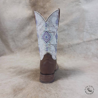 Roper - Botas femininas Arizona Aztec com bico quadrado