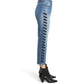 Veronica Beard - Ines Lace Up Side Denim Jeans