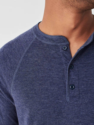 Faherty - Blusa Henley de Manga Longa Cloud