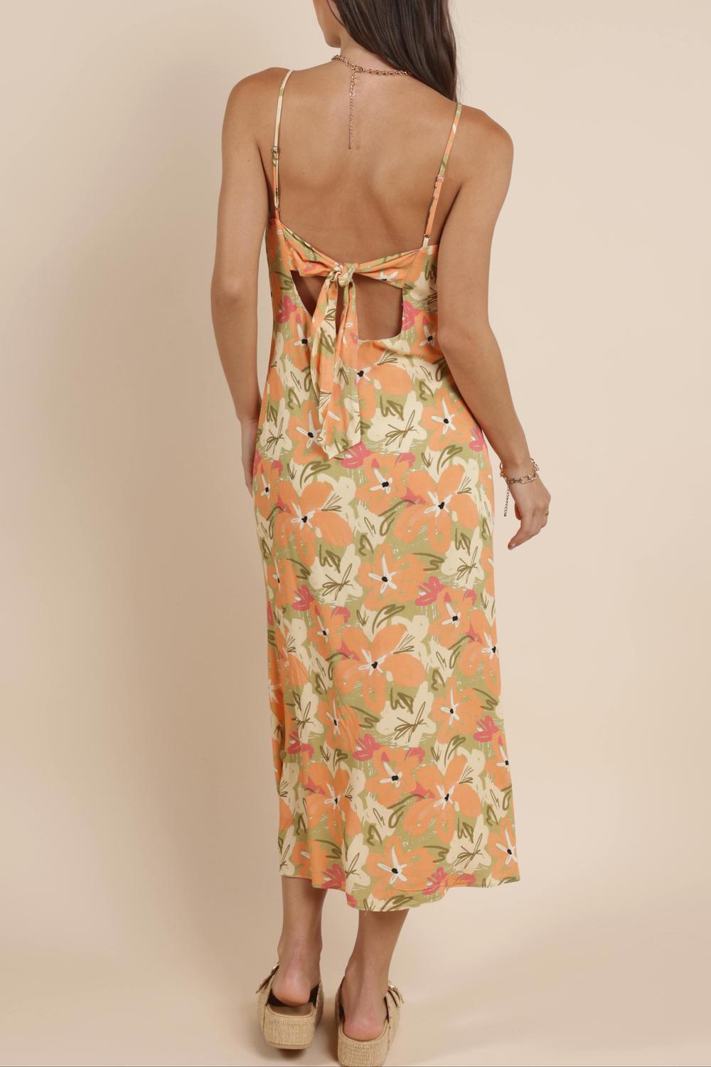 Sadie & Sage - Aperitivo Back Tie Midi Dress