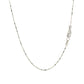 14k White Gold Diamond-Cut Bead Chain 1.0mm
