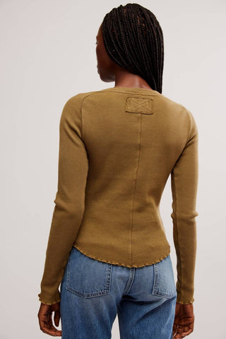 Free People - Camiseta de manga comprida Easy Does it