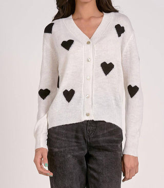 Elan - Hearts Cardigan