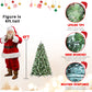 8 Ft The Full-Bodied Pre-Decorated Pinecone Christmas Tree