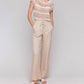 Charlie B - Pull-on Linen Blend Wide Leg Pants