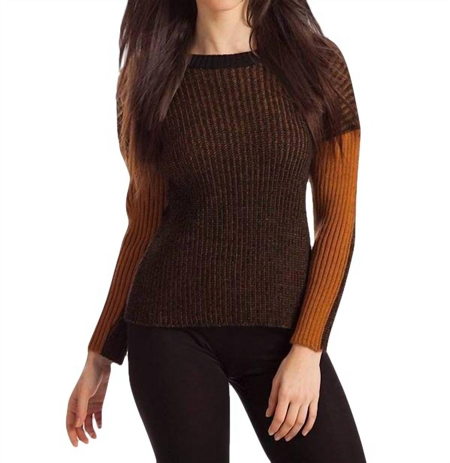 French Kyss - Maggie Two Tone Ribbed Sweater