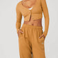 Alo Yoga - Whisper Ribbed Cropped Cardigan Sweater