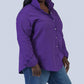 Jill Mcgowan - Joan Easy Cut Stand Collar Shirt