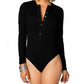 Buddylove - Ivy Henley Button Front Bodysuit