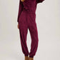 Bluivy - Plum Velvet One Shoulder Jumpsuit