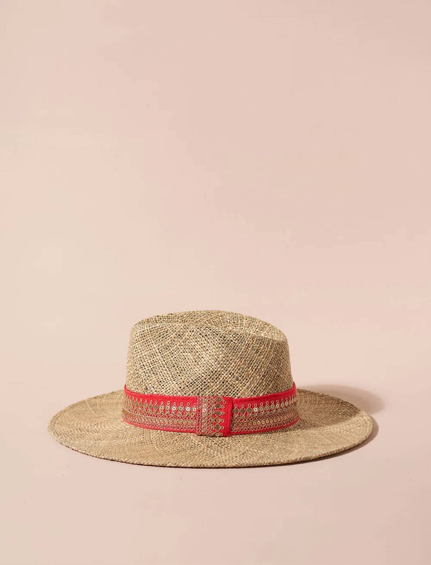 Faire - Women's Cesar Rosa Straw Hat