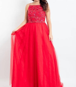 Rachel Allan - Beaded Tulle Prom Dress