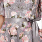 Aidan Mattox - V- Neck Floral Long Dress