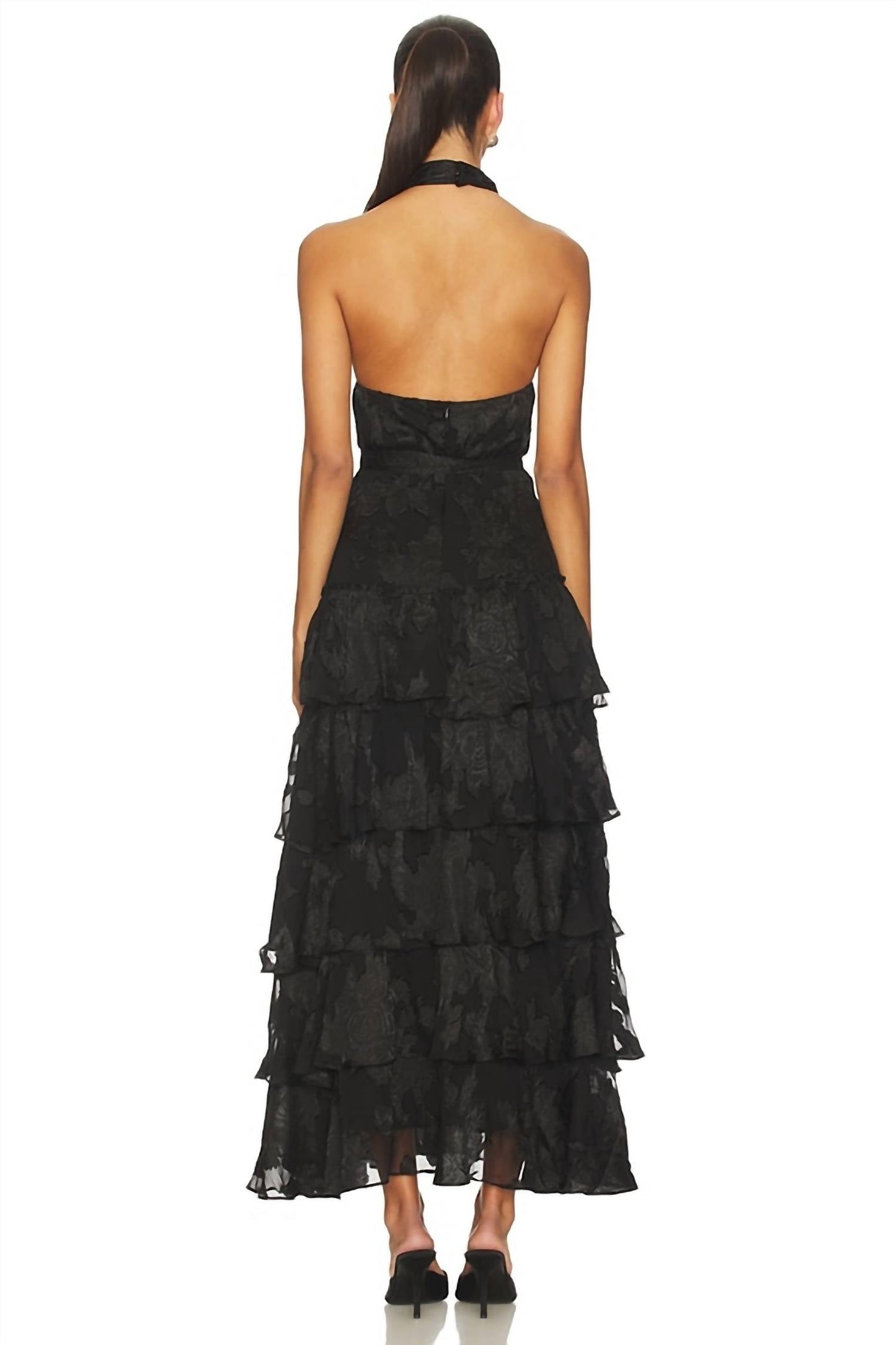 Astr - Adamaris Tiered Halter Maxi Dress