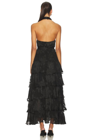 Astr - Adamaris Tiered Halter Maxi Dress