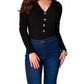 Buddylove - HOLLY LONG SLEEVE BUTTON UP BODYSUIT