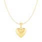 Puffed Heart Pendant in 10k Yellow Gold