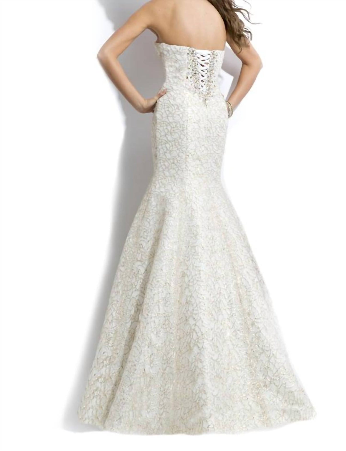 Rachel Allan - Fitted Soft Tulle Mermaid Gown