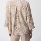 Joseph Ribkoff - Tropical Print Textured Trapeze Jacket