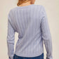 Hem & Thread - Floral Detail Scallop Edge Cardigan