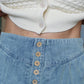 Tcec - Ruffled Breeze Denim Shorts