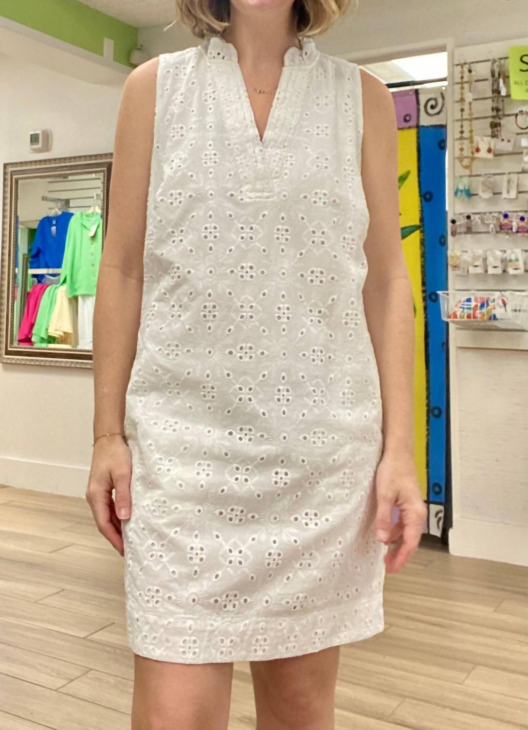 Fdj - Eyelet Mini Dress