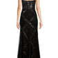 Adrianna Papell - Beaded Cap Sleeve Gown