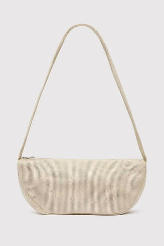 St. Agni - Women's Perforated Crescent Bag