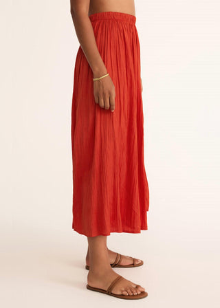 Z Supply - Saia midi amassada Nicoline feminina