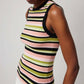 Atm - Yarn Stripe Tank Top - Petite