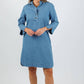 Hinson Wu - Women's Aileen Three Quarter Sleeve Denim Dress