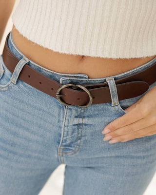Amsterdam Heritage - Women's Vicky Double C Ring Leather Belt