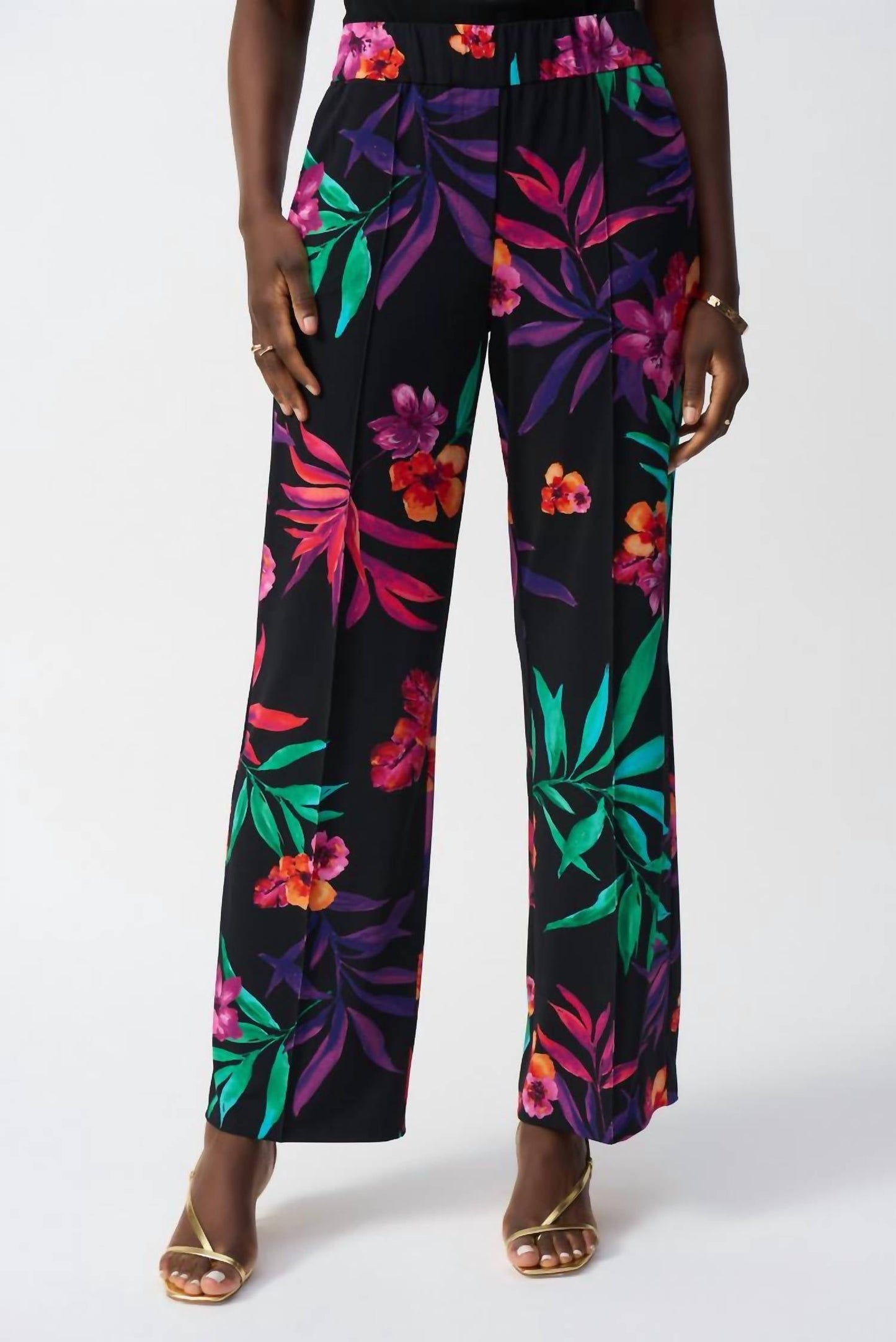 Joseph Ribkoff - Floral Wide Leg Trousers