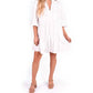 Emily Mccarthy - Frankie Linen V-neck Dress