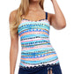 Profile By Gottex - Spritz D-Cup Scoop Neck Shirred Underwire Tankini Top