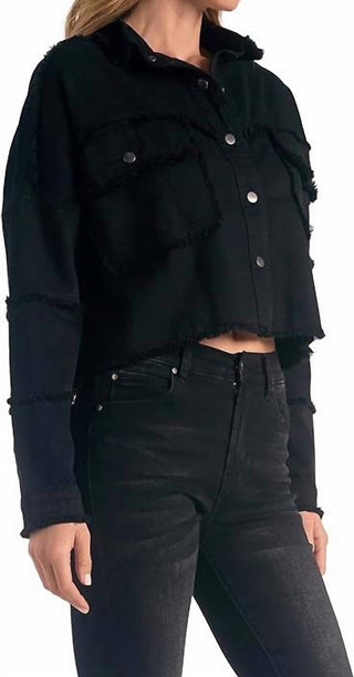 Elan - Jaqueta Cropped Graffiti Rock &amp; Love