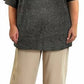 On The Plus Side - Button Cowl Neck Short Sleeve Sweater - Plus