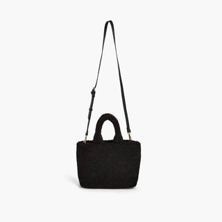 Like Dreams - Bolsa de ombro quadrada feminina Sherpa de pele sintética demi
