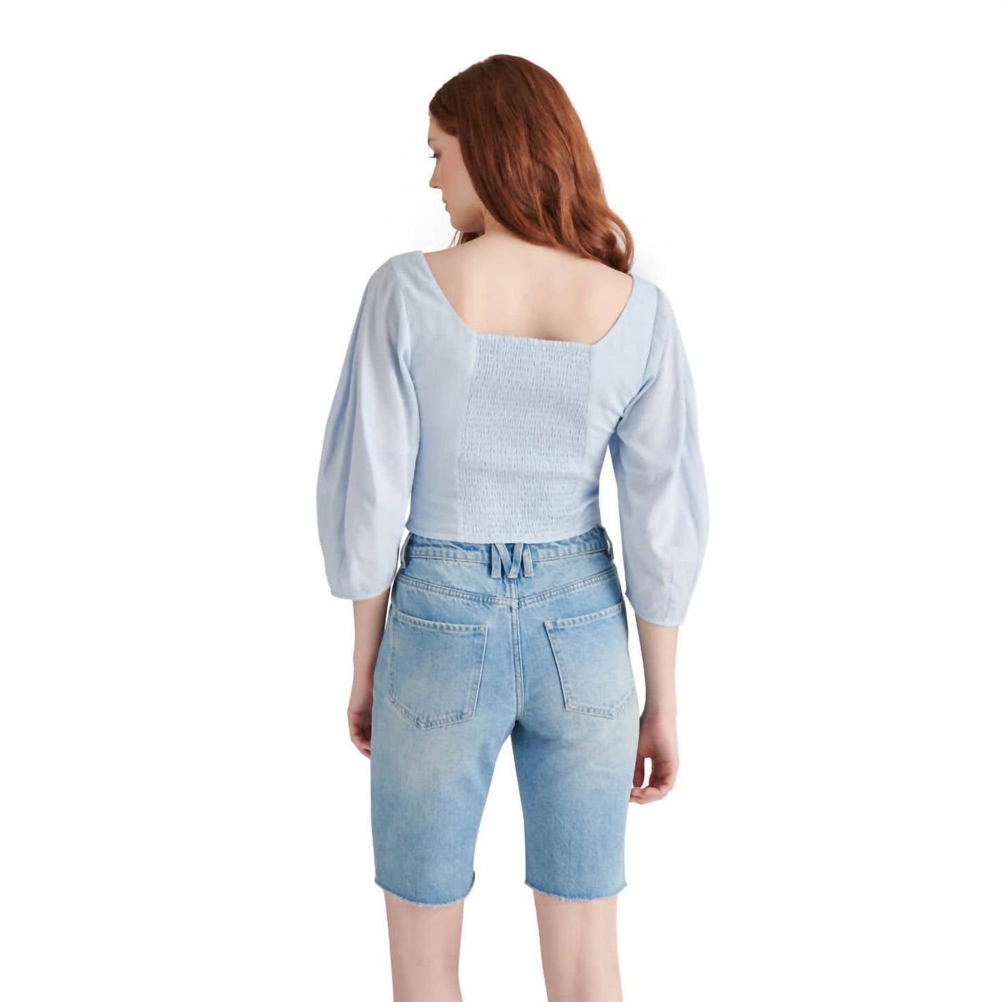 Steve Madden - Shay Smocked Back Crop Top