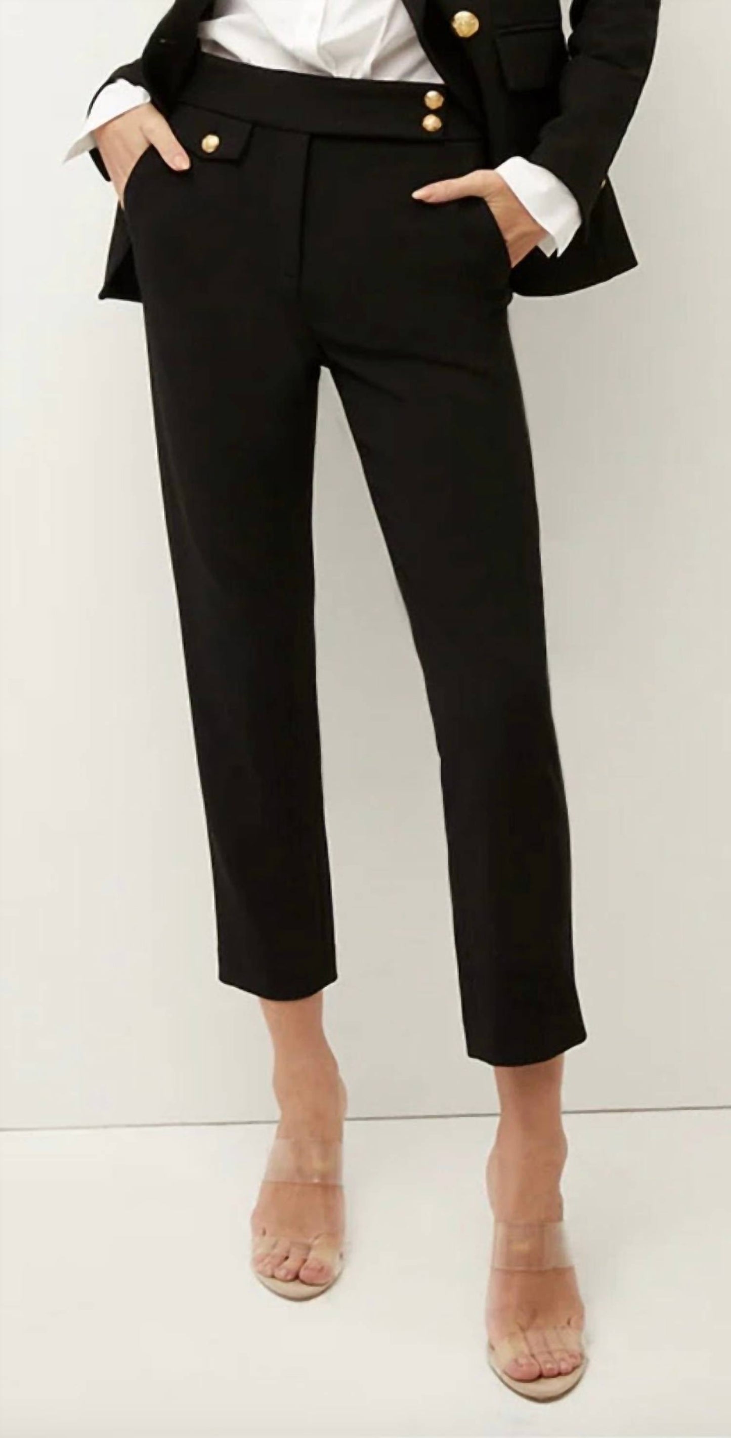 Veronica Beard - Renzo Crop Cotton Blend Trousers Pants
