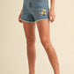 Anniewear - Denim Blossom Shorts