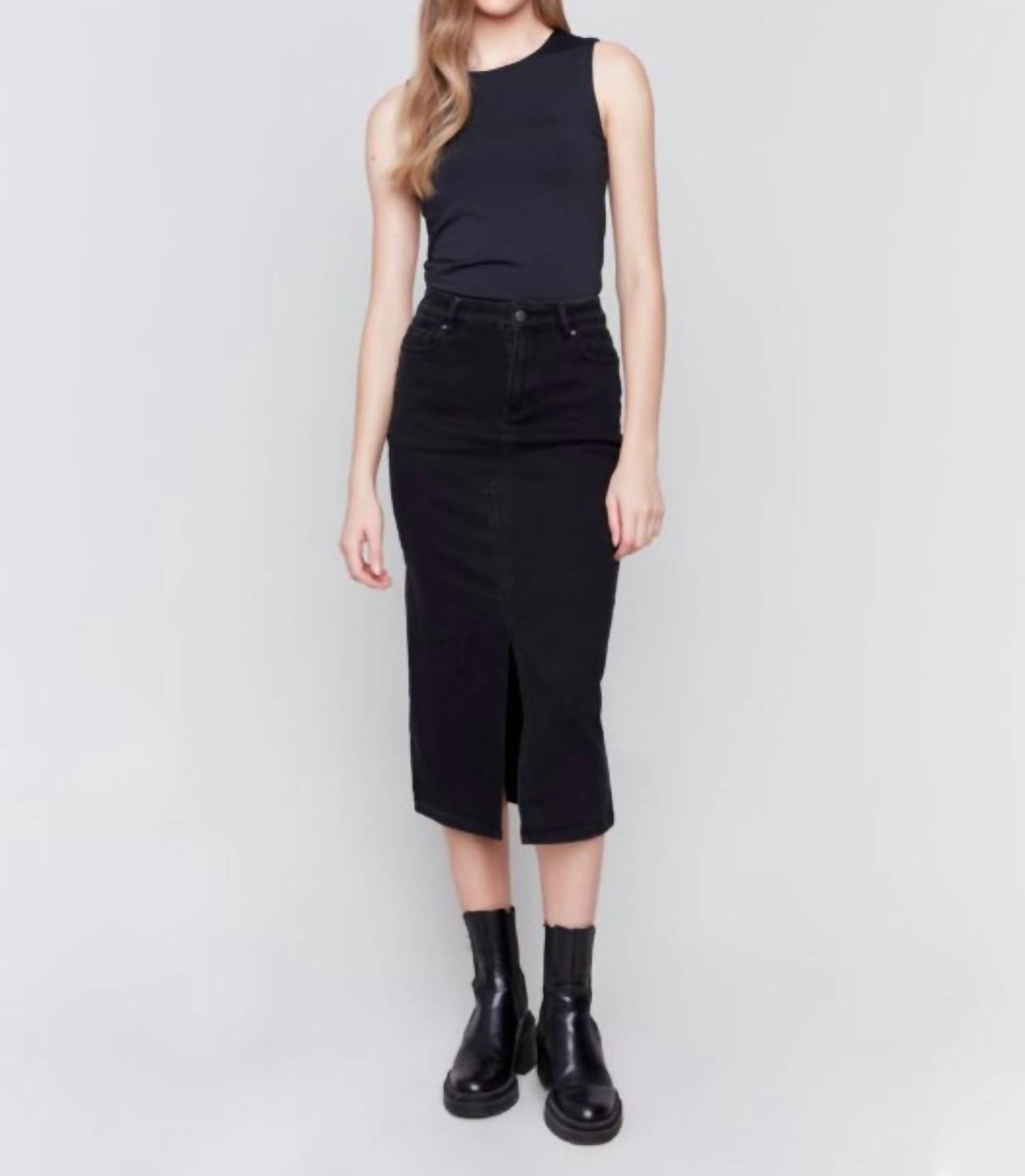 Charlie B - Long Denim Skirt