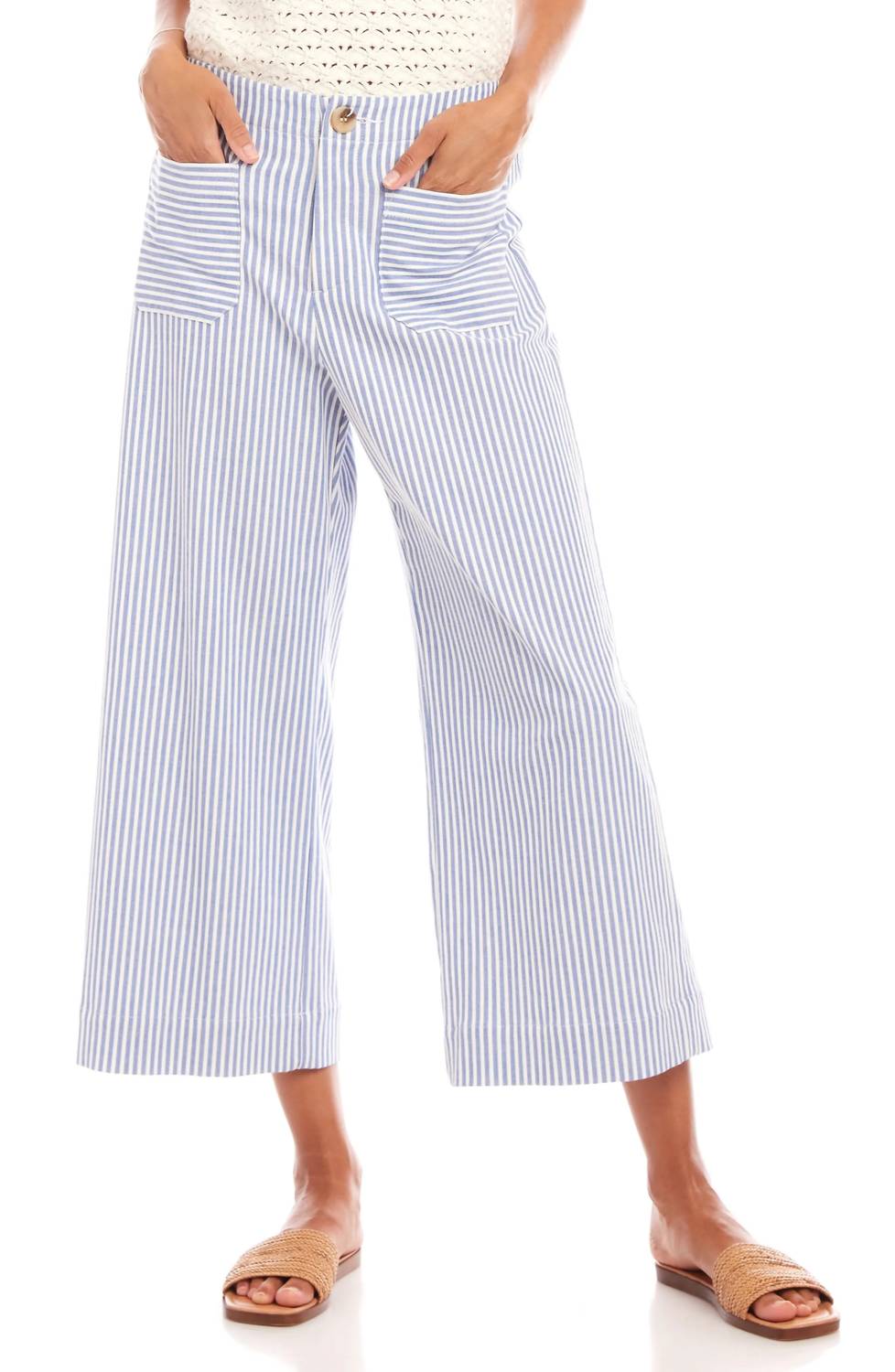 Karen Kane - Cropped Wide Leg Pants