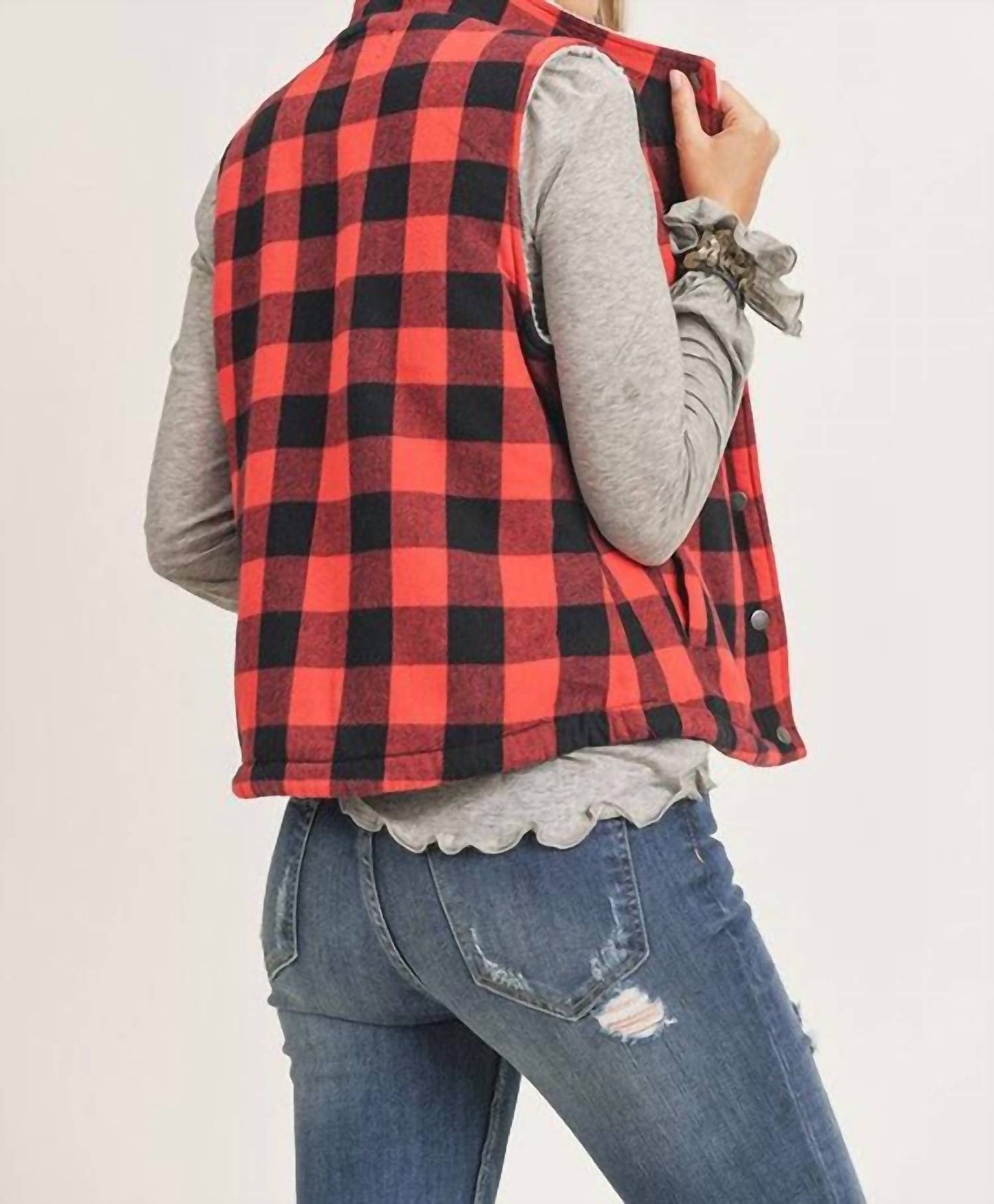 Risen - Checks Out Sherpa Vest