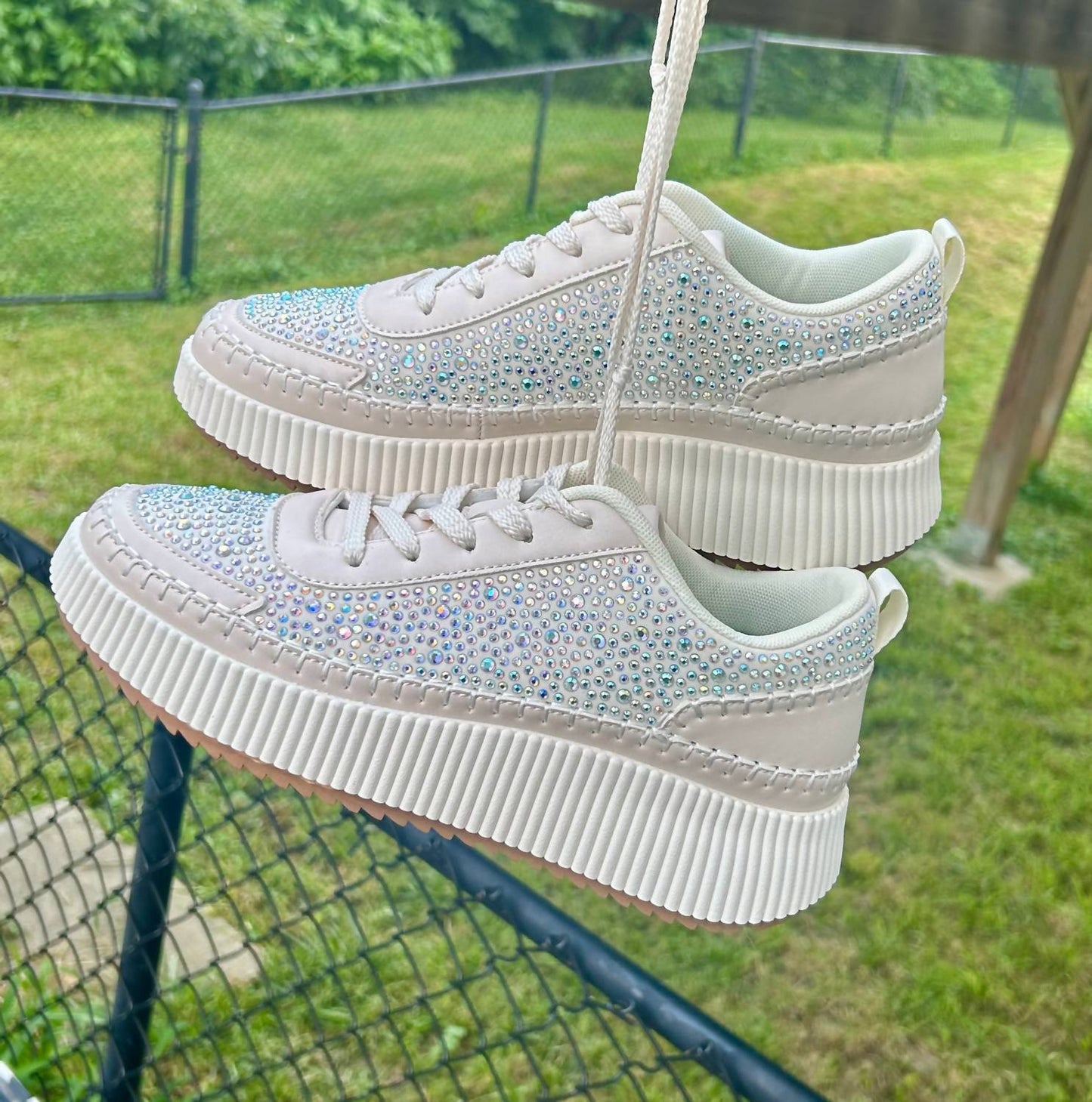 Gabby - Women's Everyday Rhinestone Sneakers