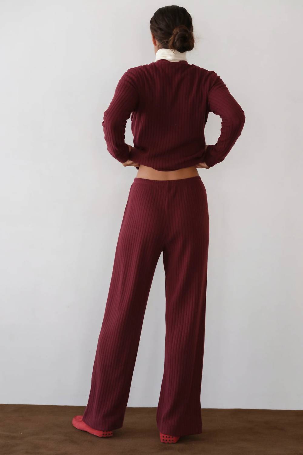 Donni. - Sweater Rib Simple Pant