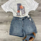 Judy Blue - High Rise Denim Trouser Shorts